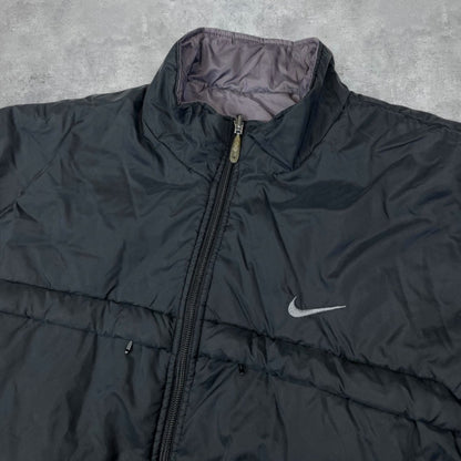 Nike reversible vintage fekete-szürke kabát