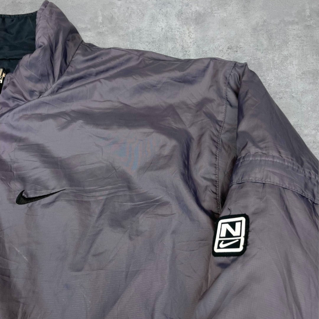 Nike reversible vintage fekete-szürke kabát