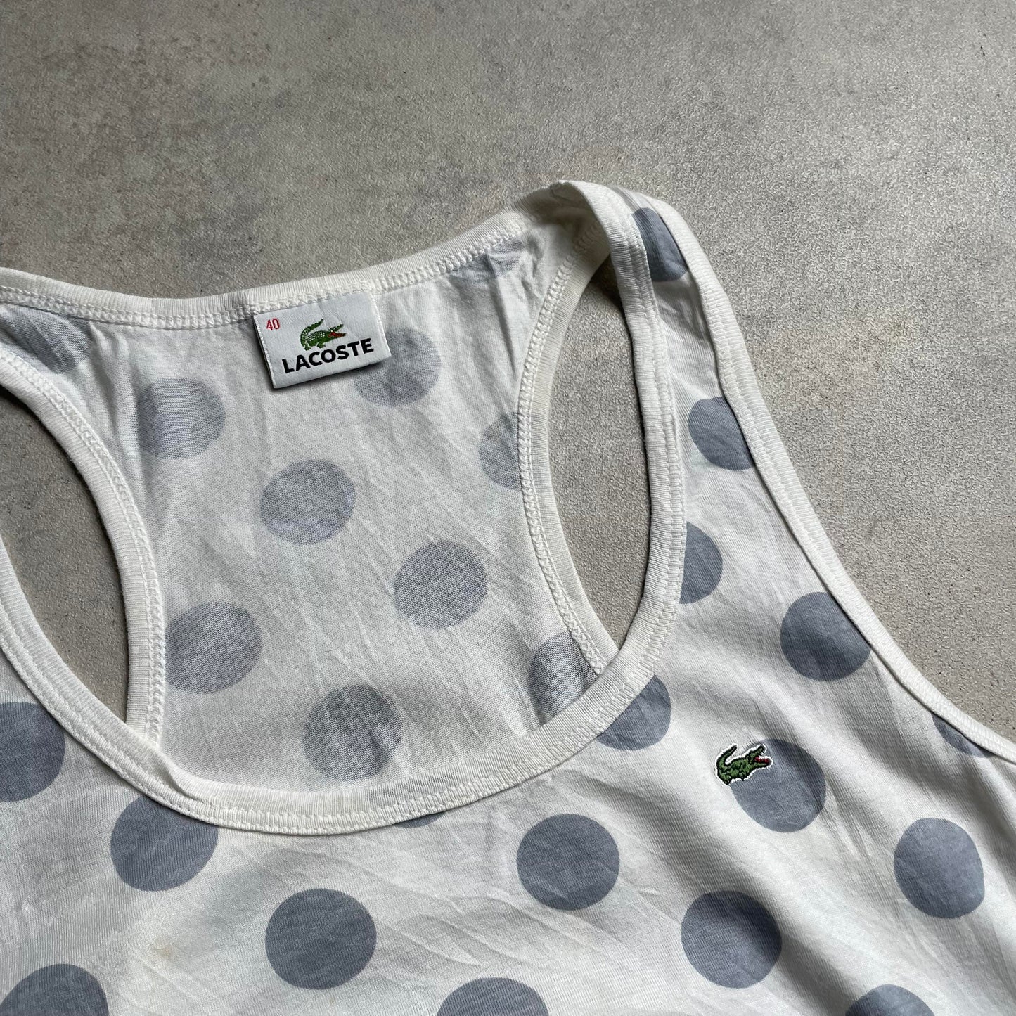 Lacoste pöttyös női felső