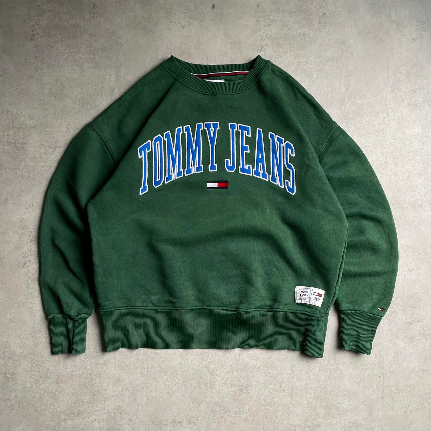Tommy Jeans zöld crewneck