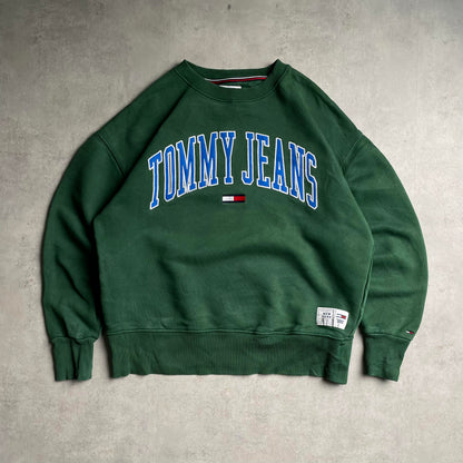 Tommy Jeans zöld crewneck