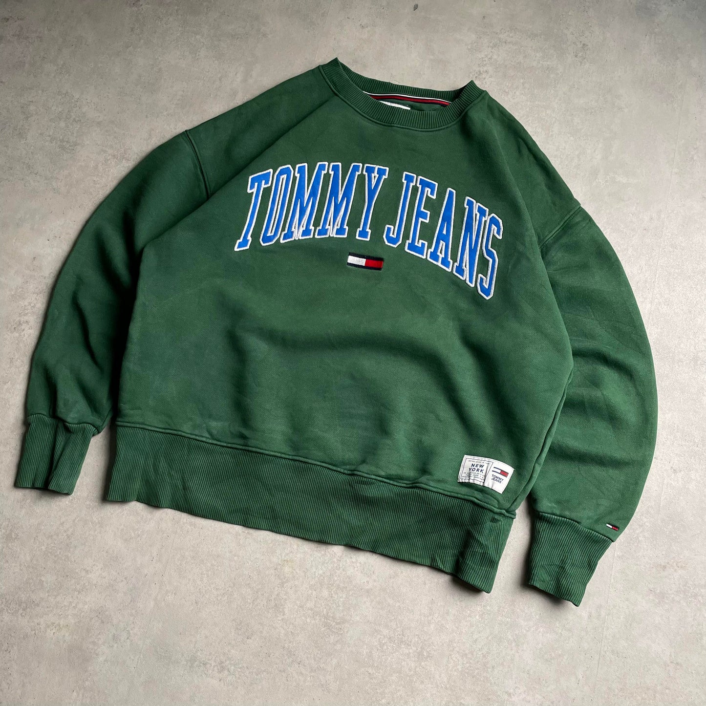 Tommy Jeans zöld crewneck