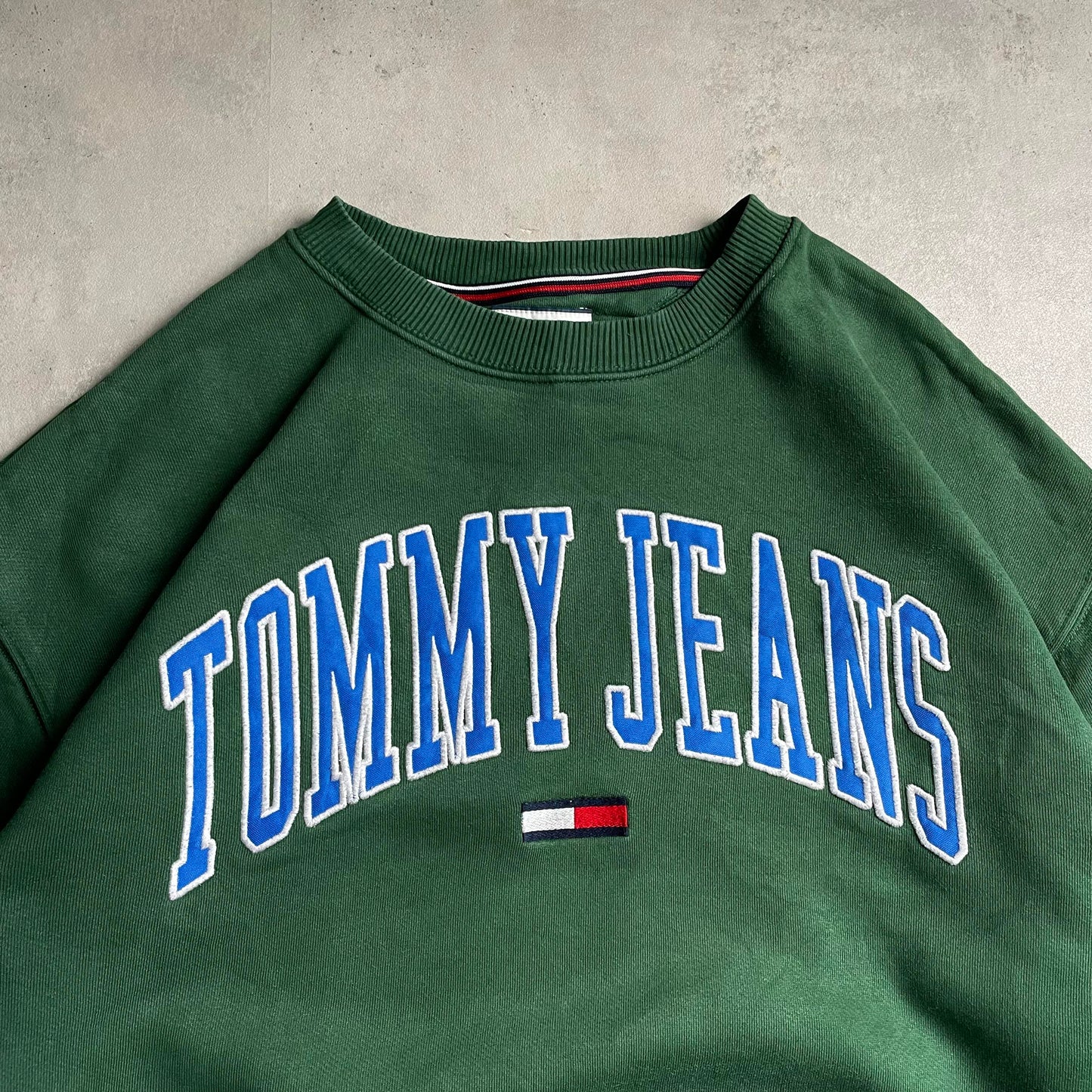 Tommy Jeans zöld crewneck
