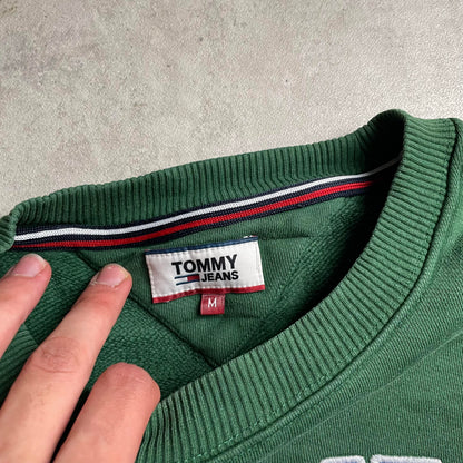 Tommy Jeans zöld crewneck