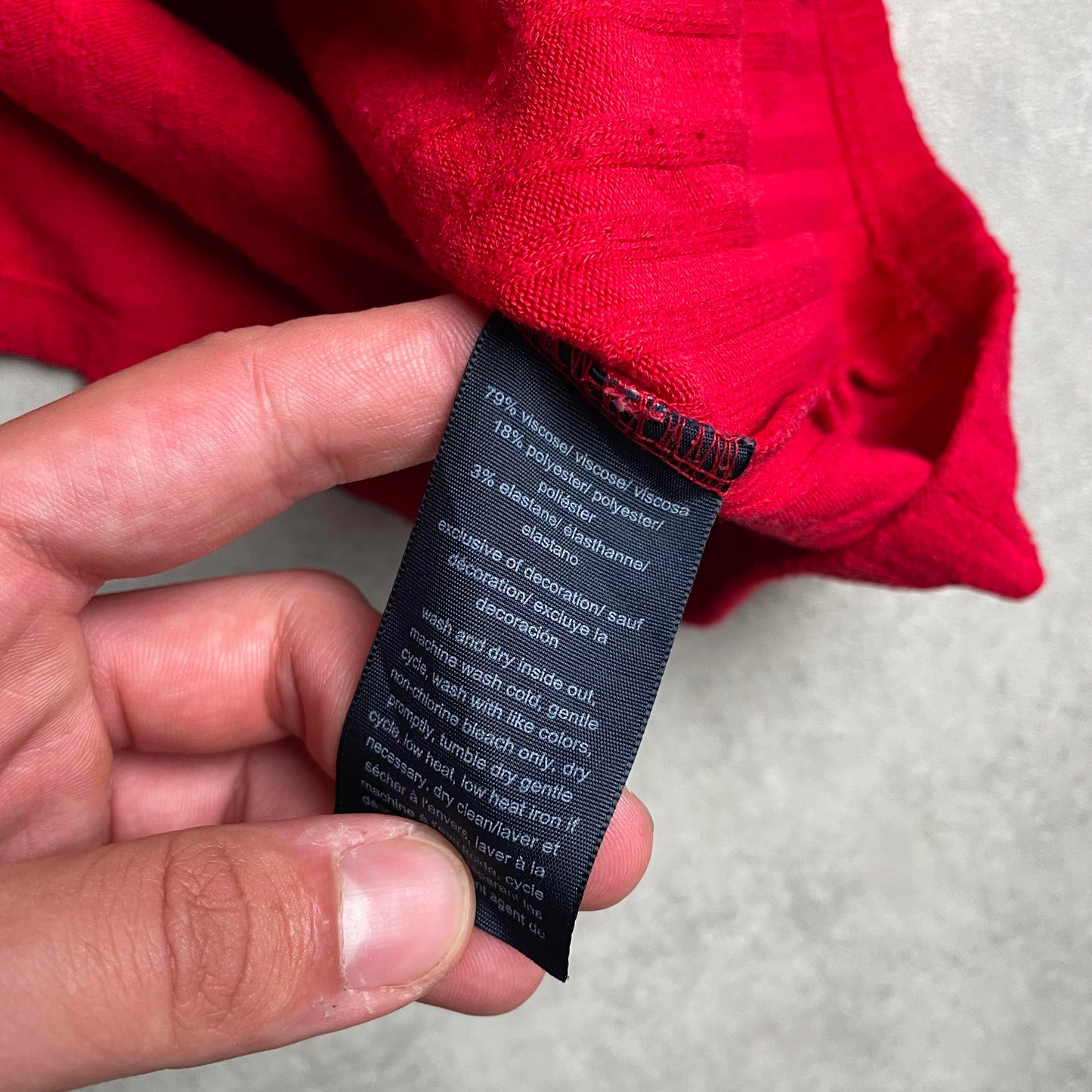 Tommy Hilfiger piros kötött ruha