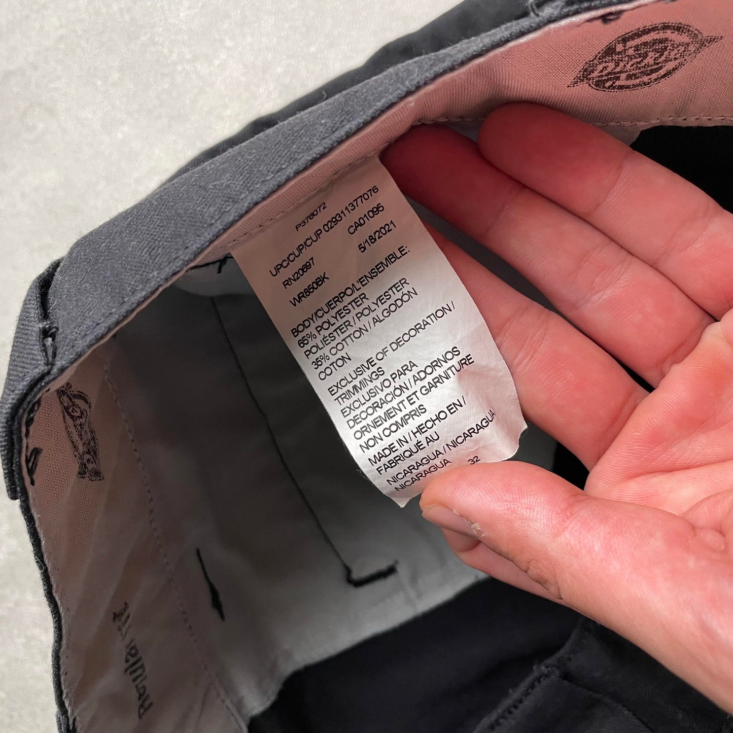 Dickies fekete regular fit rövidnadrág