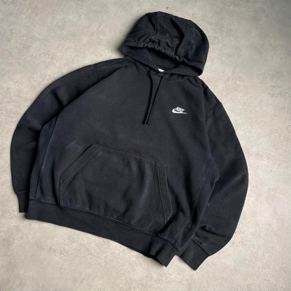 Nike fekete club logo hoodie