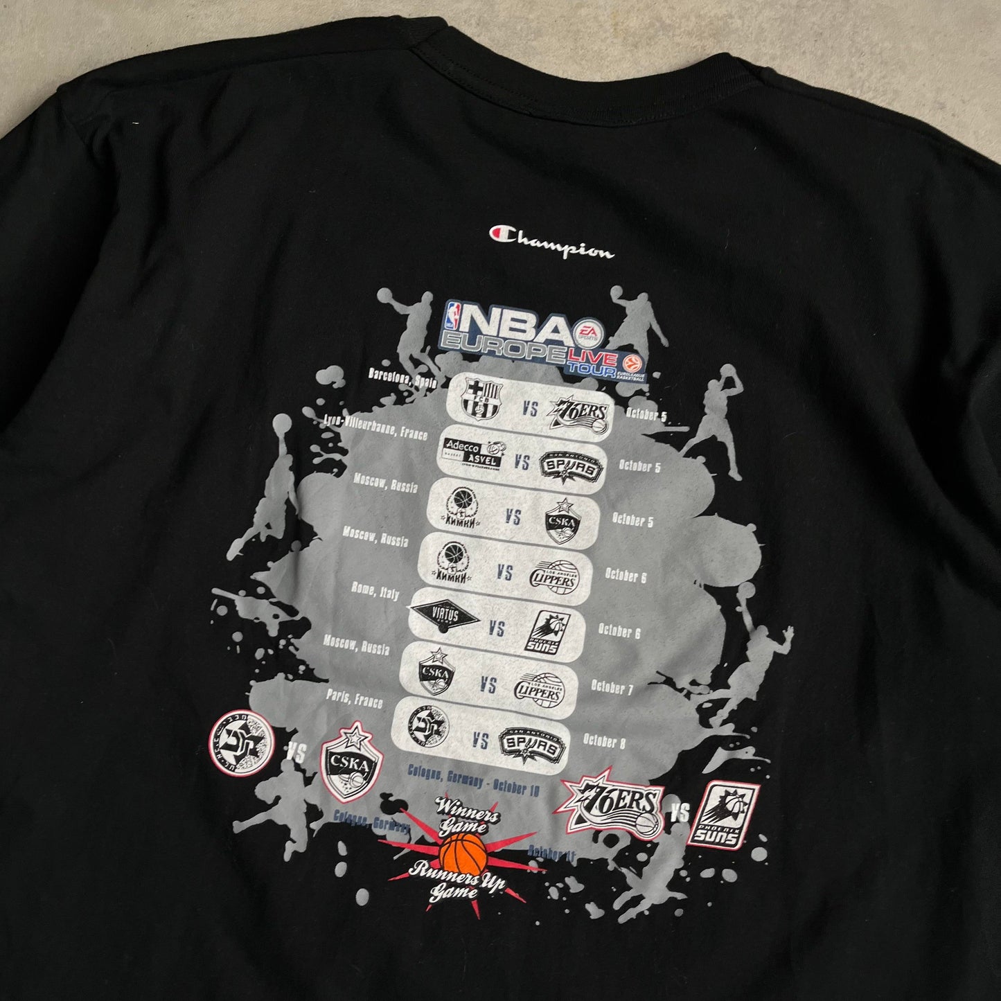 Champion NBA Europe Live Tour póló