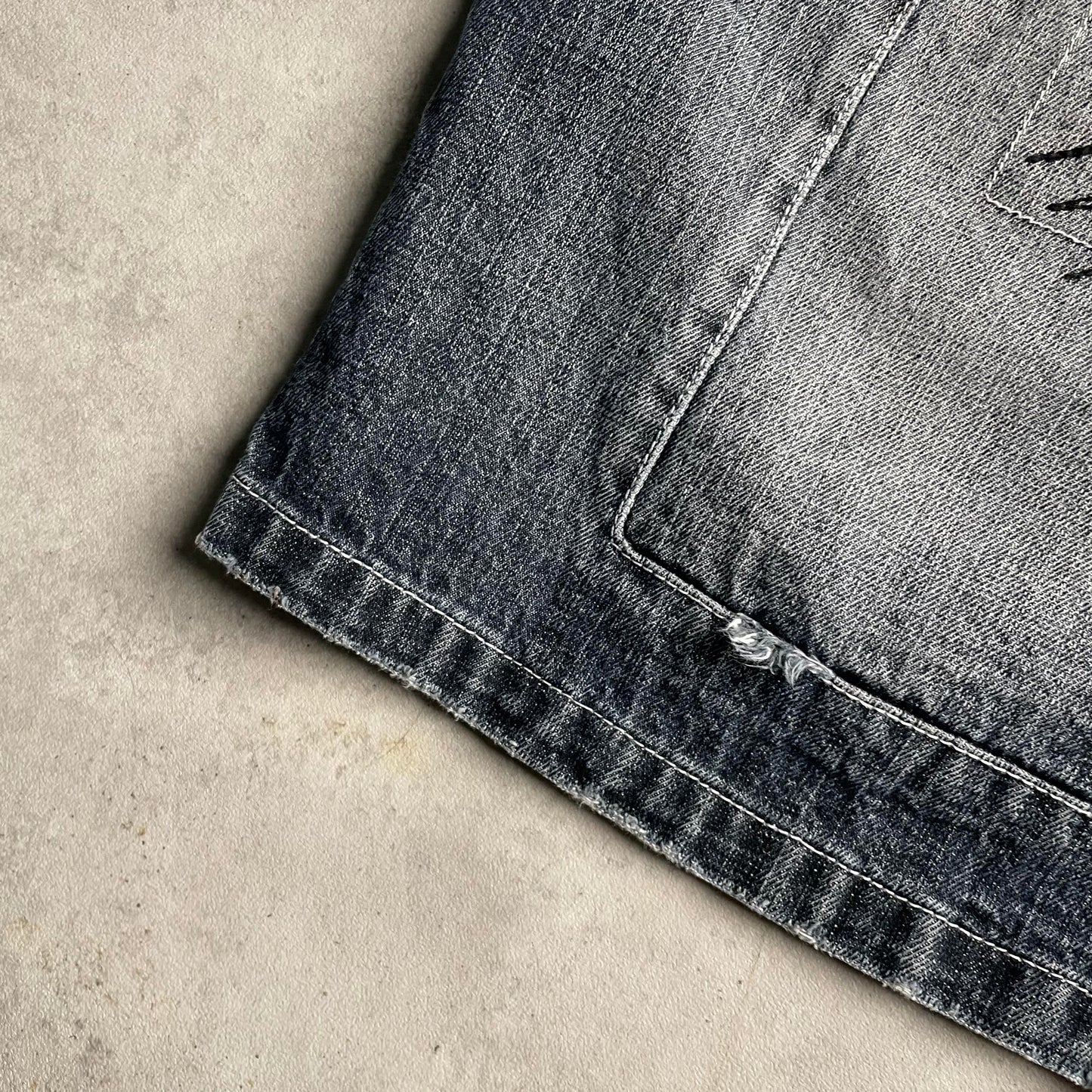 Karl Kani baggy patchwork style farmer jorts