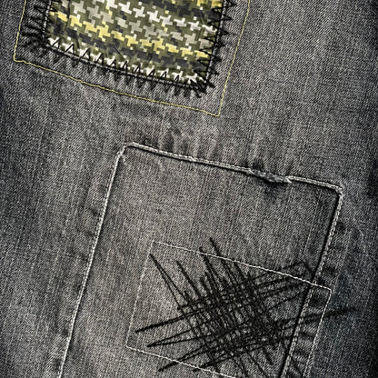 Karl Kani baggy patchwork style farmer jorts