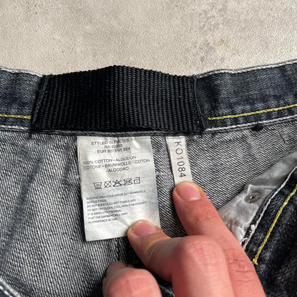 Karl Kani baggy patchwork style farmer jorts