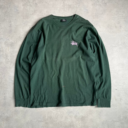 Stüssy zöld longsleeve