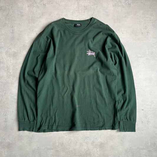 Stüssy zöld longsleeve