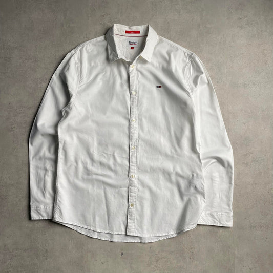 Tommy Jeans fehér slim fit ing