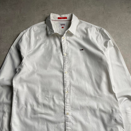 Tommy Jeans fehér slim fit ing
