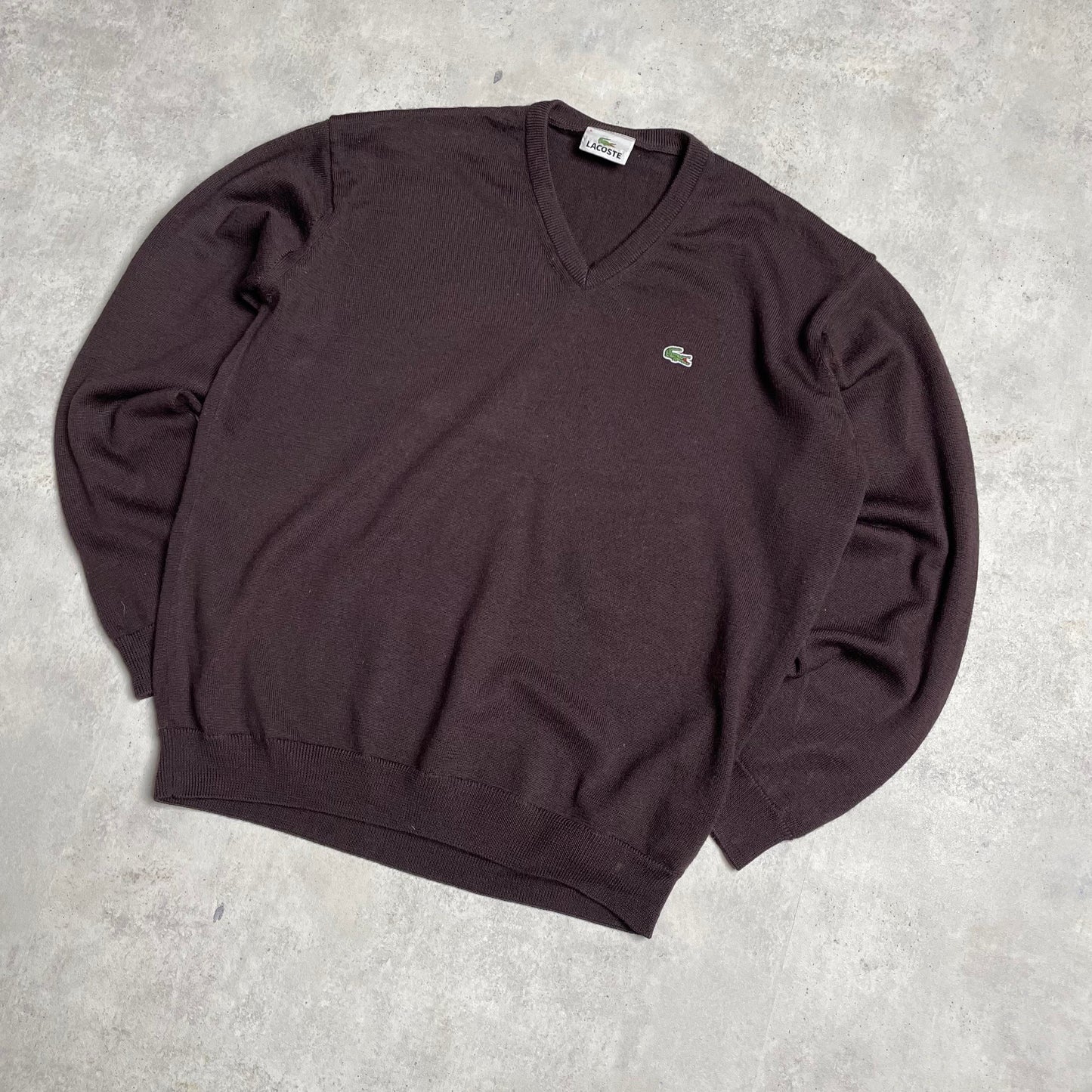 Lacoste v-nyakú kötött pulóver