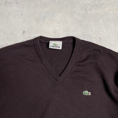 Lacoste v-nyakú kötött pulóver
