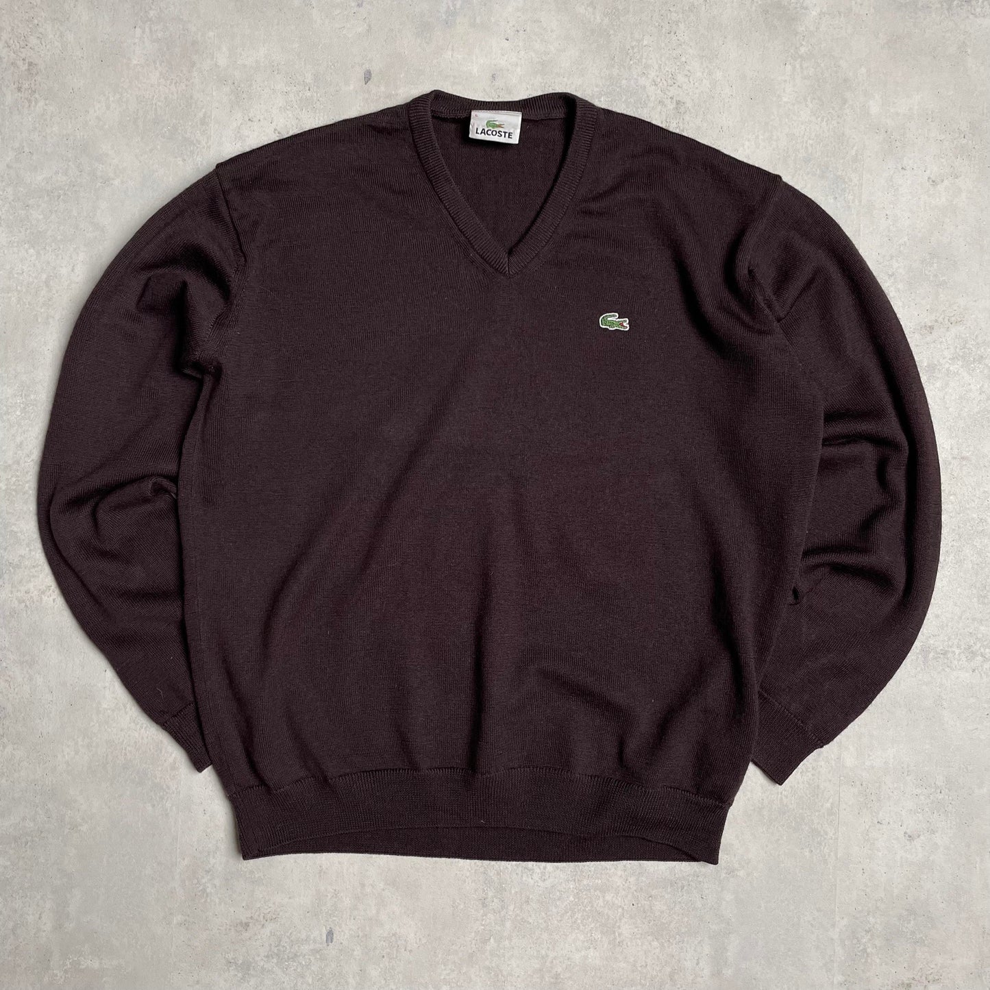 Lacoste v-nyakú kötött pulóver