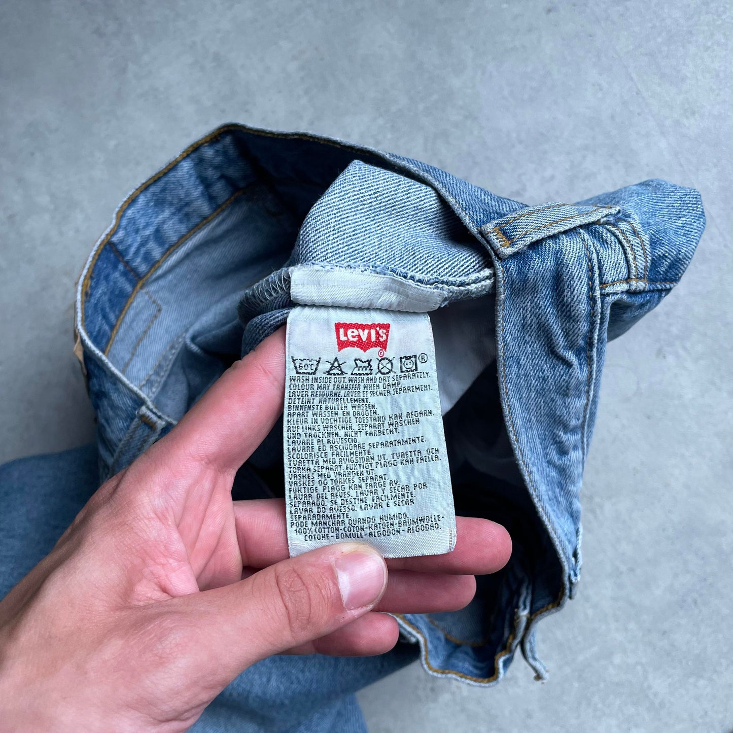 Vintage Levi's 501 világoskék farmernadrág