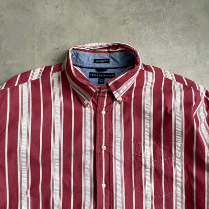 Tommy Hilfiger piros-fehér csíkos ing