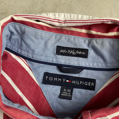 Tommy Hilfiger piros-fehér csíkos ing