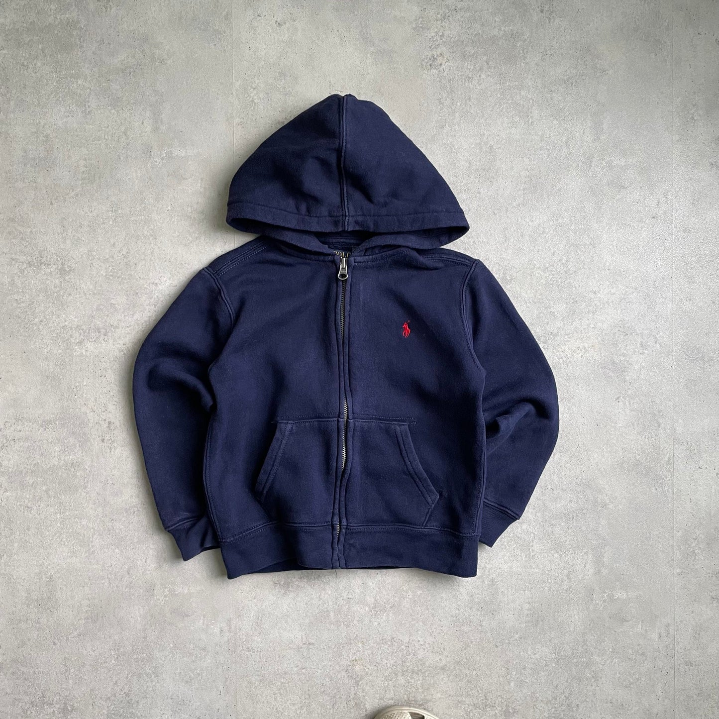 Ralph Lauren gyerek sötétkék zipup hoodie