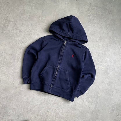 Ralph Lauren gyerek sötétkék zipup hoodie