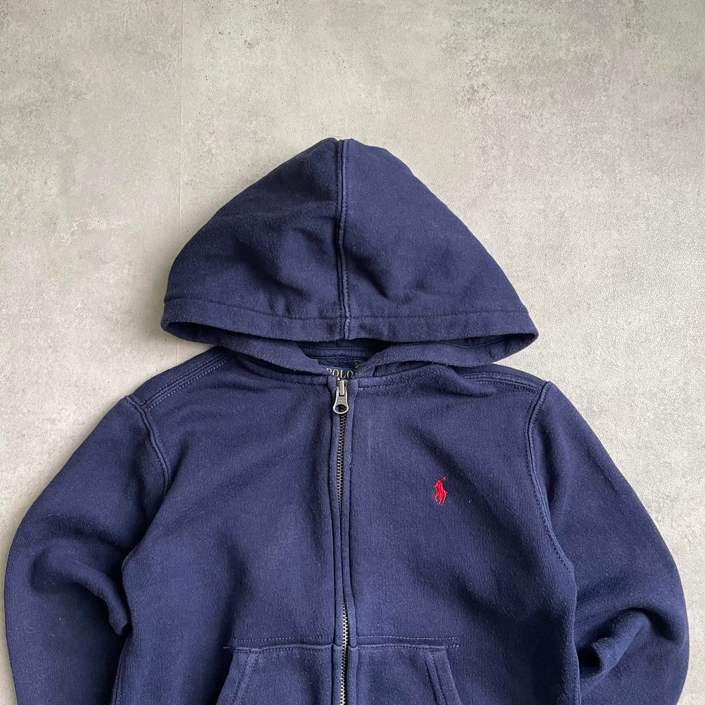 Ralph Lauren gyerek sötétkék zipup hoodie