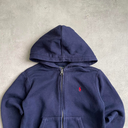 Ralph Lauren gyerek sötétkék zipup hoodie
