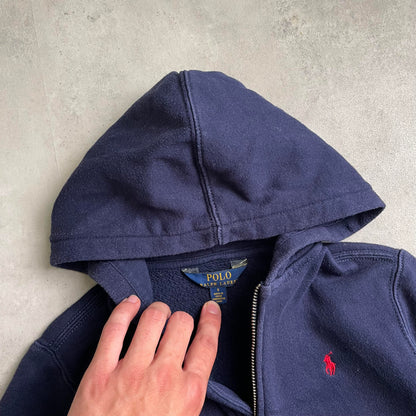 Ralph Lauren gyerek sötétkék zipup hoodie