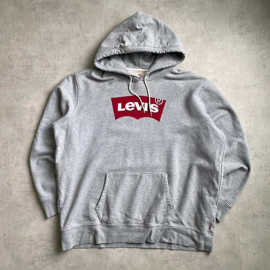 Levi's szürke box logo hoodie