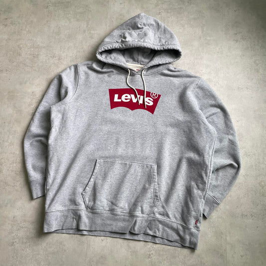 Levi's szürke box logo hoodie