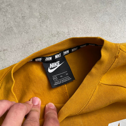 Nike cropped sárga crewneck