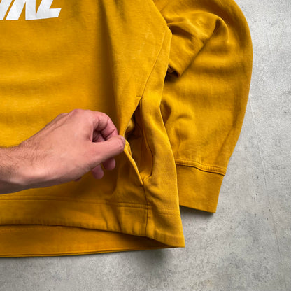 Nike cropped sárga crewneck