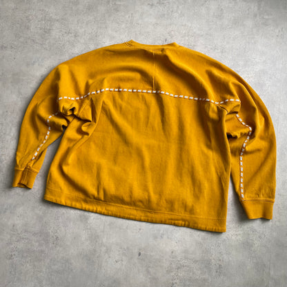 Nike cropped sárga crewneck