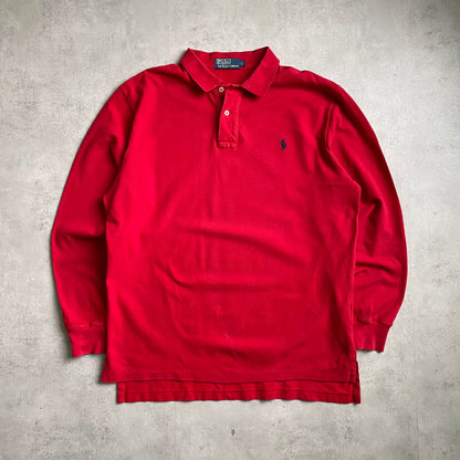 Ralph Lauren piros galléros longsleeve