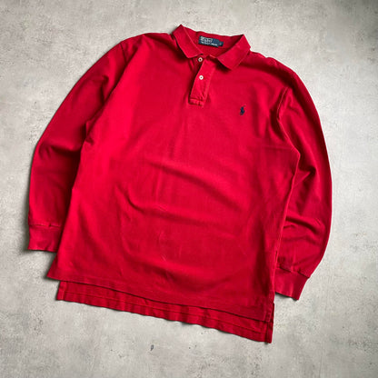 Ralph Lauren piros galléros longsleeve