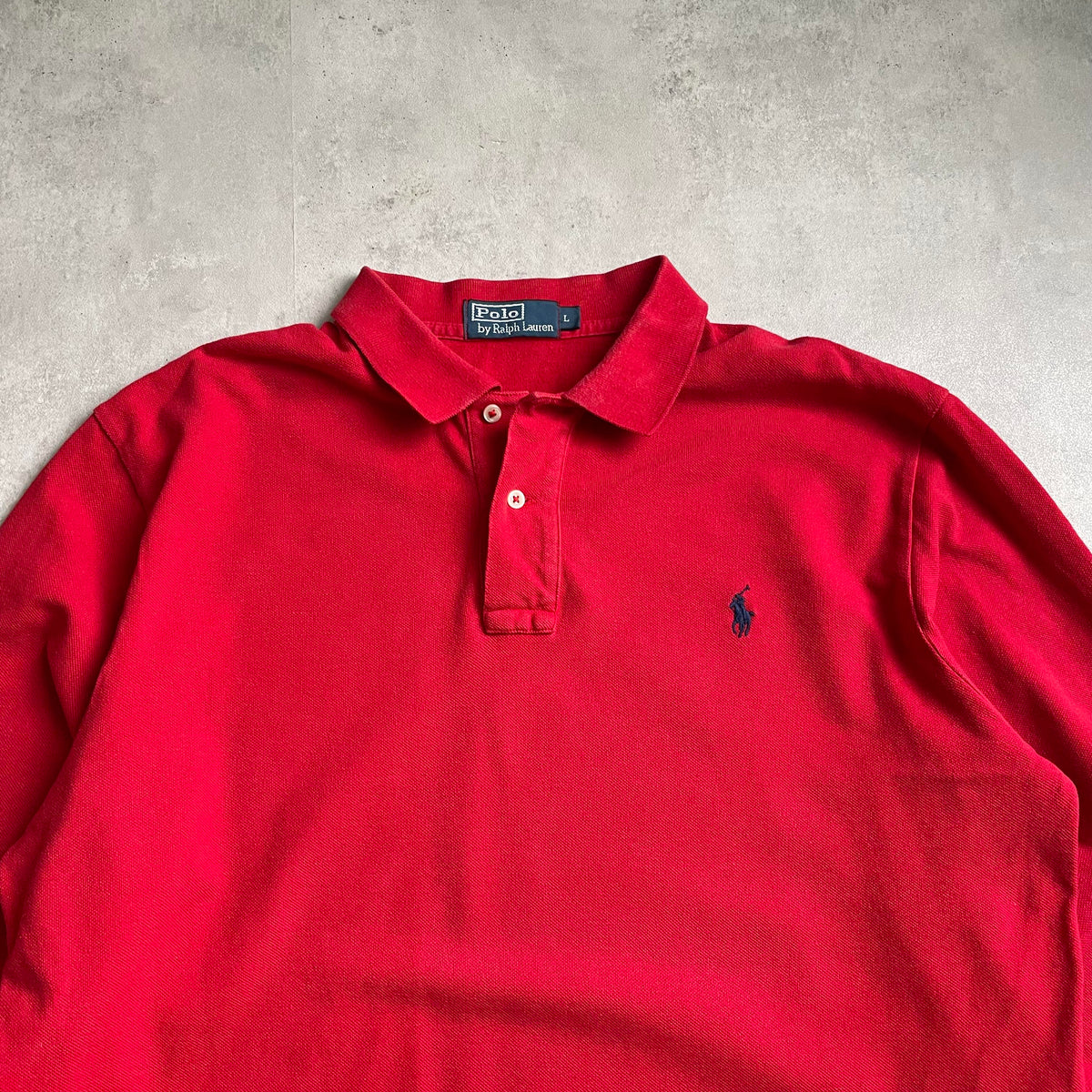 Ralph Lauren piros galléros longsleeve