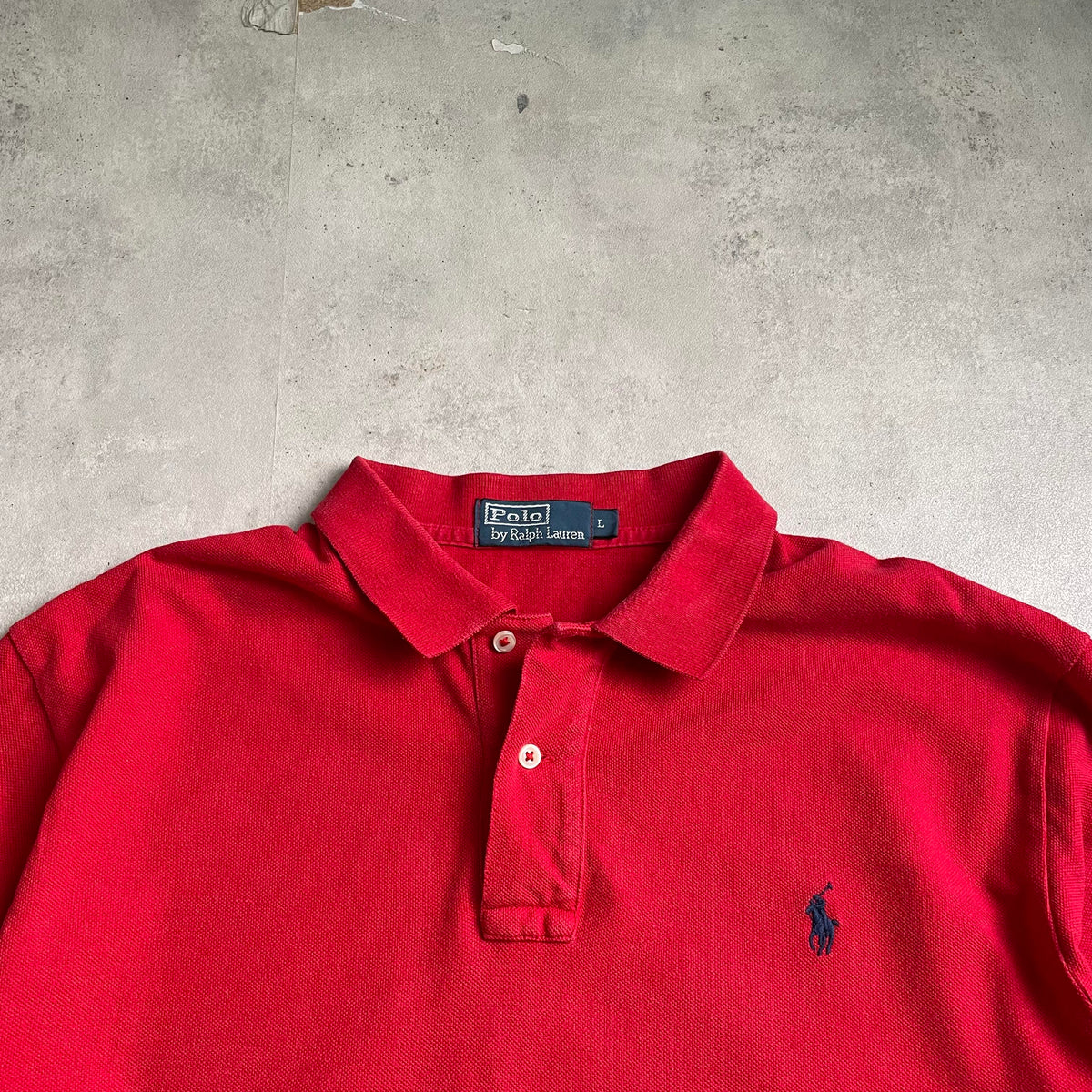 Ralph Lauren piros galléros longsleeve