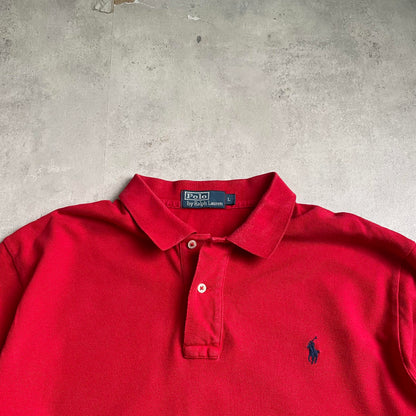 Ralph Lauren piros galléros longsleeve