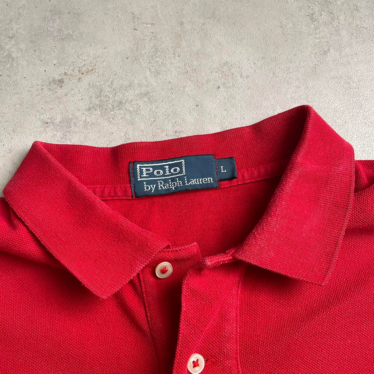 Ralph Lauren piros galléros longsleeve