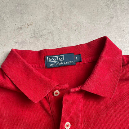 Ralph Lauren piros galléros longsleeve