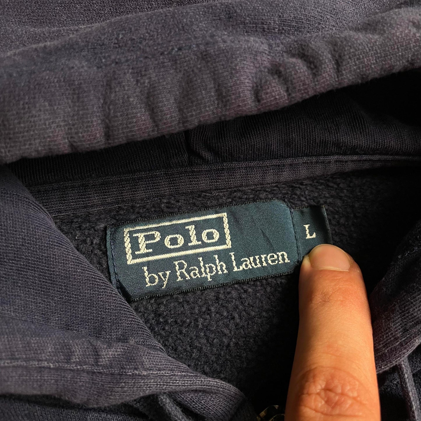 Ralph Lauren sötétkék zip-up hoodie