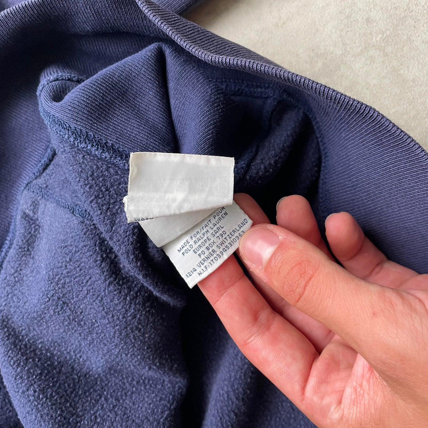 Ralph Lauren sötétkék zip-up hoodie