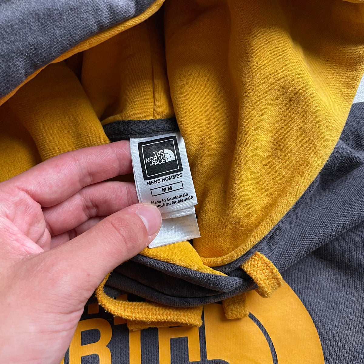 The North Face szürke big logo hoodie