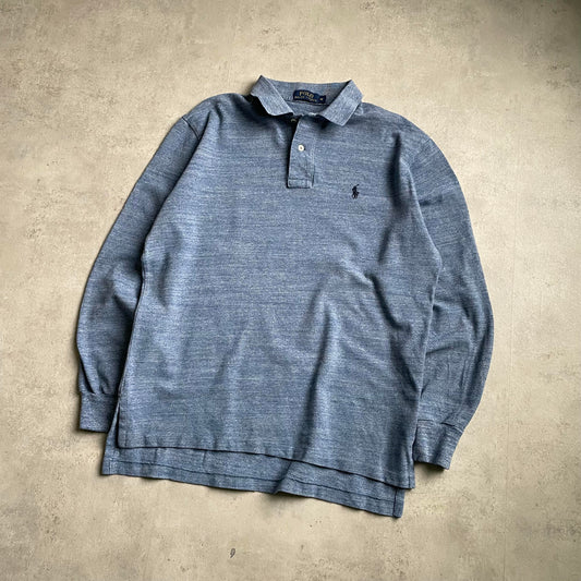 Ralph Lauren türkizkék galléros longsleeve