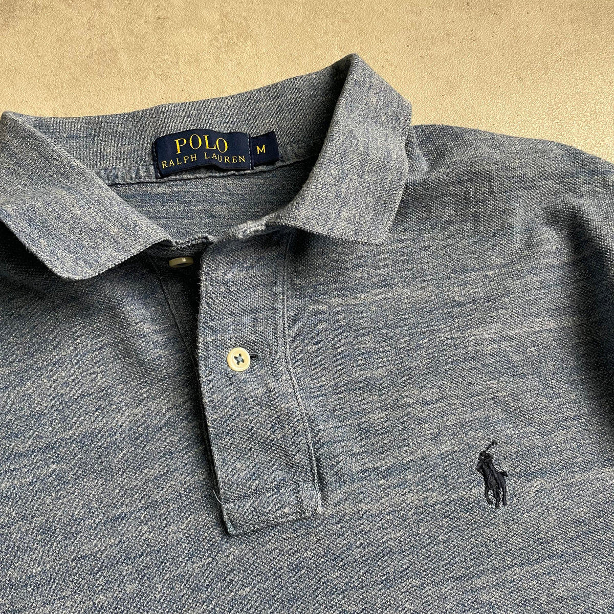 Ralph Lauren türkizkék galléros longsleeve