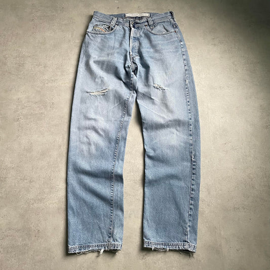 Diesel vintage világoskék szaggatott farmernadrág