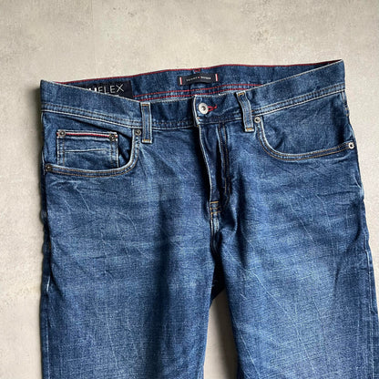 Tommy Hilfiger Flex kék straight fit farmernadrág
