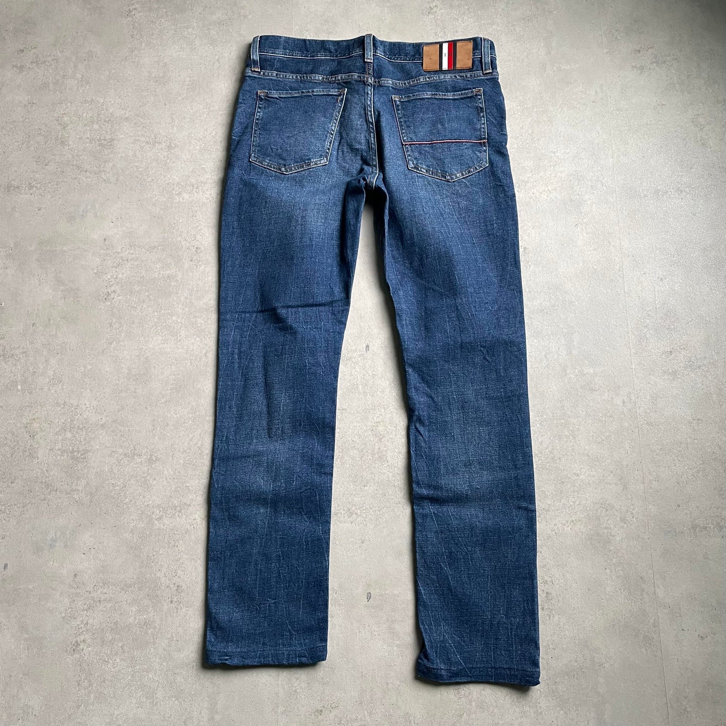 Tommy Hilfiger Flex kék straight fit farmernadrág